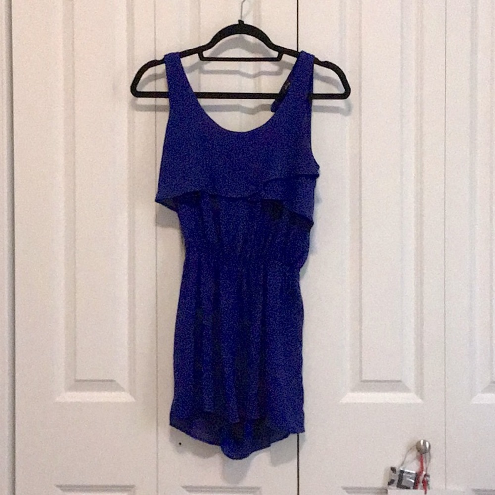 ROYAL BLUE AQUA BLOOMINGDALES ROMPER